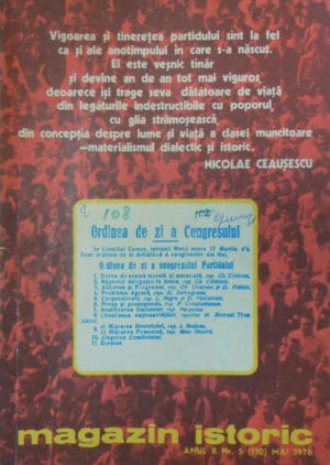 Magazin istoric, revista nr. 5 / 1976 - mai (Cristian Popisteanu)