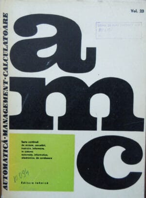 Automatica Management Calculatoare vol.23 (Paul Zamfirescu) colectia AMC