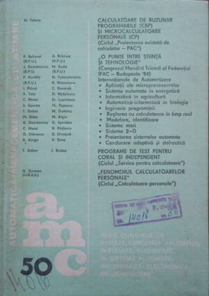 Automatica Management Calculatoare vol.50 (Paul Zamfirescu) colectia AMC