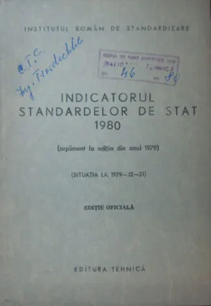Indicatorul Standardelor De Stat 1980