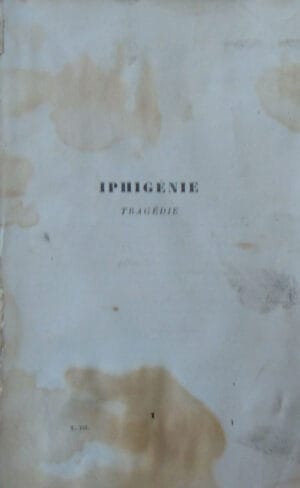 Racine Theatre (Iphigenie, Phedre, Esther, Athalie) - teatru in limba franceza, Paris 1930