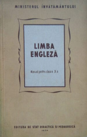 Limba engleza - manual pentru clasa a X-a 1954 (E. V. Belova, L. R. Todd)