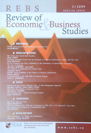 Review of economic and business studies nr. 3/2009