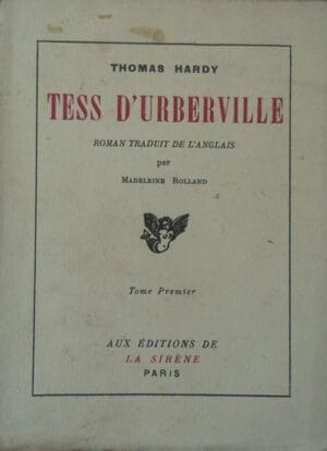 Tess d'Ubberville - tome premier (Thomas Hardy) - in limba franceza