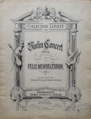 Violin Concert Op. 64 von Felix Mendelssohn (partitura muzicala)