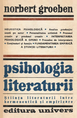 Psihologia literaturii (Norbert Groeben)