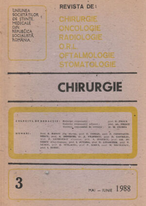 Chirurgie - revista nr.3/1988 (E. Proca, Al. Priscu, M. Ciurea)