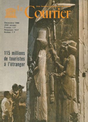115 millions de touristes a l'etranger, revista Le Courrier de l'Unesco decembre 1966