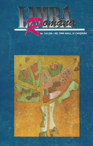Limba Romana, revista de stiinta si cultura nr. 5-6 / 1996 (Alexandru Bantos)