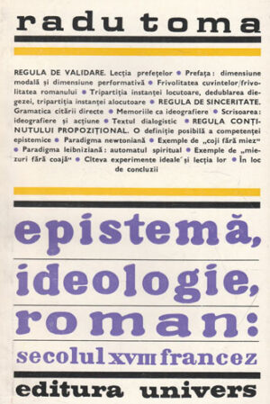 Epistema, ideologie,roman - secolul XVIII francez (Radu Toma)