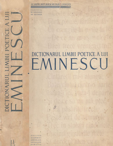 Dictionarul limbii poetice a lui Eminescu (Tudor Vianu)