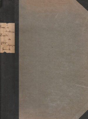 Traite de Geographie Phisyque - tome troisieme (Aug. Chevalier, L. Cuenot)