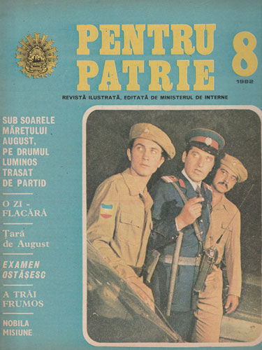 Pentru patrie, revista nr. 8 / 1982 (Anton Balan)