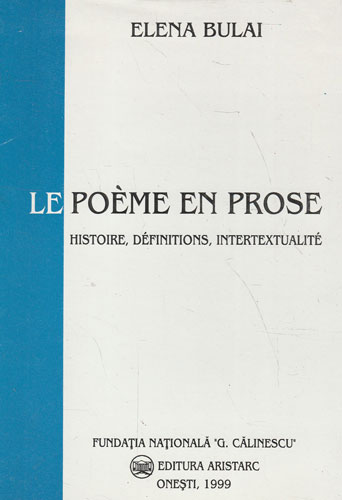 Le poeme en prose (Elena Bulai) Le poeme en prose (Elena Bulai)