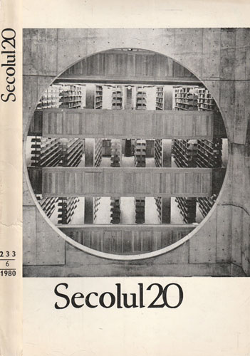 Secolul 20, revista nr. 6 / 1980 (Alexandru Filippide) Secolul 20, revista nr. 6 / 1980 (Alexandru Filippide)