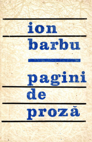 Pagini de proza (Ion Barbu)