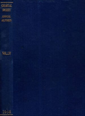 Chemical society annual repots vol. LV (R. S. Cahn)