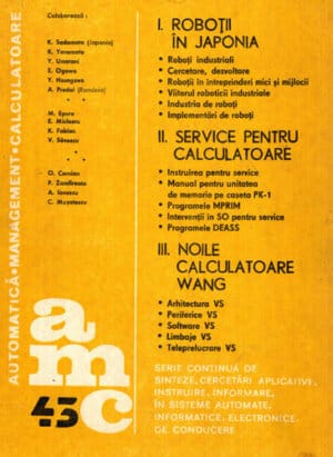 Automatica Management Calculatoare vol. 43 (Paul Zamfirescu) colectia AMC