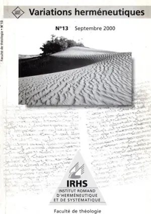 Variations Hermeneutiques Nr. 13 Septembre 2000