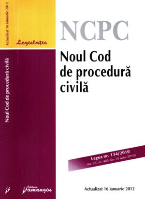 Noul Cod de procedura civila - actualizat la 16 ianuarie 2012, editura Hamangiu