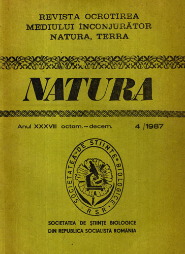 Natura, revista de biologie nr. 4 / 1987 (Atanasiu Lucian) Natura, revista de biologie nr. 4 / 1987 (Atanasiu Lucian)