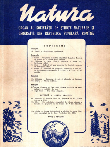Natura, revista de biologie nr. 5 / 1956 (N. Salageanu) Natura, revista de biologie nr. 5 / 1956 (N. Salageanu)