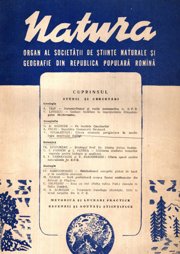Natura, revista de biologie nr. 5 / 1958 (Bejenaru Mihai) Natura, revista de biologie nr. 5 / 1958 (Bejenaru Mihai)