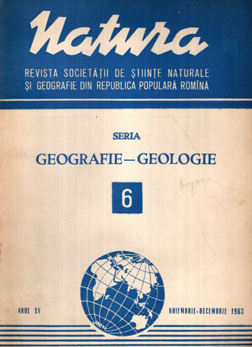 Natura, revista de biologie nr. 6 / 1963 (Bejenaru Mihai) Natura, revista de biologie nr. 6 / 1963 (Bejenaru Mihai)