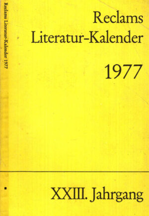 Reclams - Literatur-Kalendar, XXIII. Jahrgang (Albert Haueis)