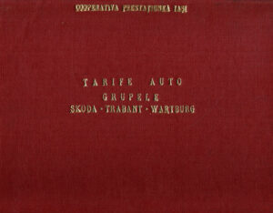 Tarife auto - grupele Skoda, Trabant, Wartburg (Colectiv de autori)