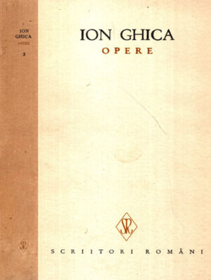 Opere vol III (Ion Ghica)