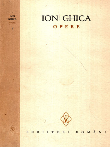 Opere vol III (Ion Ghica) Opere vol III (Ion Ghica)