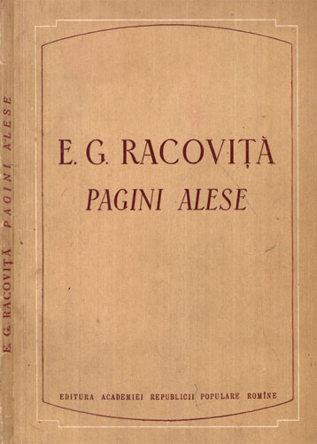 E. G. Racovita - pagini alese (Edith Gulian) E. G. Racovita - pagini alese (Edith Gulian)
