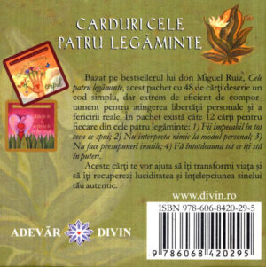 Intelepciunea tolteca - set de carduri, cele 4 legaminte (Don Miguel Ruiz)