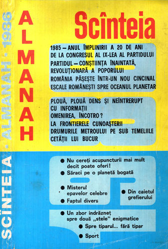 Almanah Scanteia 1986 (Marin Petrescu) Almanah Scanteia 1986 (Marin Petrescu)