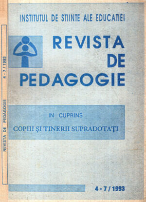 Revista de pedagogie nr. 4-7 / 1993 (Viorel Nicolescu, Eugen Noveanu, Emil Paun)