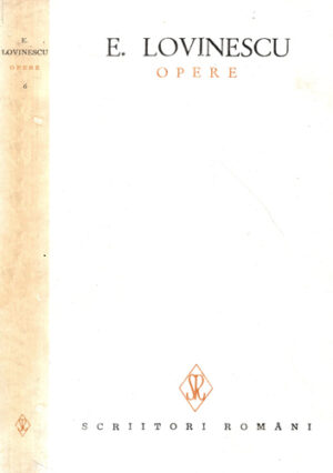 Opere vol. 6 (Eugen Lovinescu)
