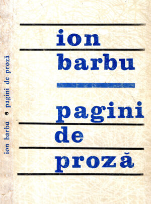 Pagini de proza (Ion Barbu)
