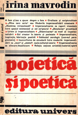 Poietica si poetica (Irina Mavrodin)